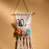 Кармашек текстильный, подвесной, 22&times;50 см, белый