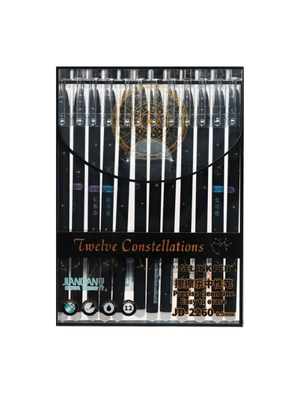 Стираемая ручка &laquo;Астрология&raquo;, гелевая, синий стержень, узел 0.5 мм, МИКС