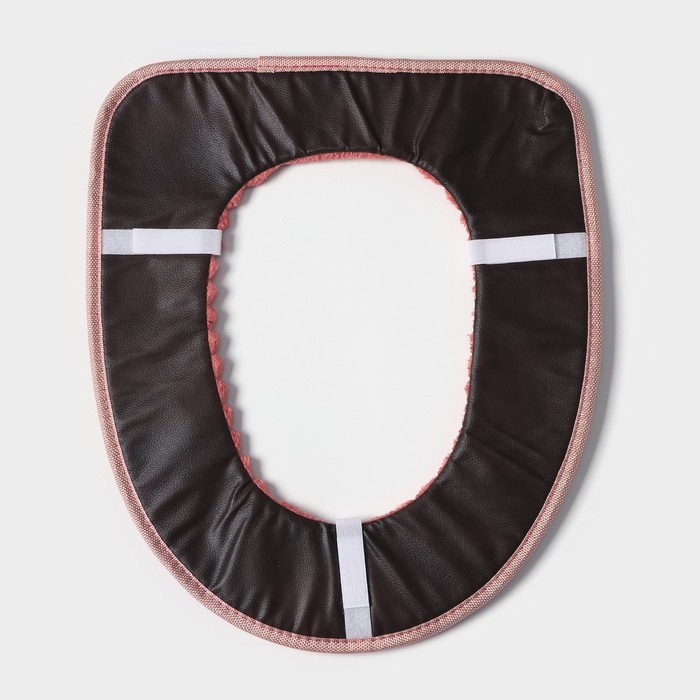 Чехол на сиденье для унитаза на липучках Доляна «Плюша», 37×42 см, цвет МИКС Чехол на сиденье для унитаза на липучках Доляна «Плюша», 37×42 см, цвет МИКС