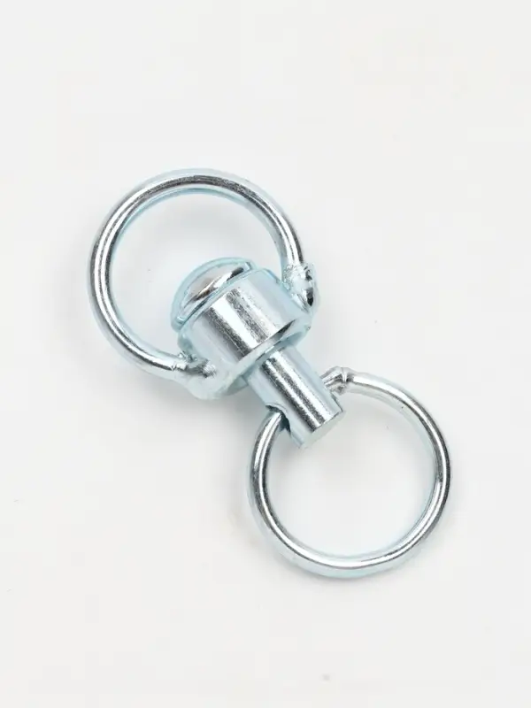 Набор: вертлюг с кольцом, малый, длина 6 см, ширина 3 см, кольцо 3.7 см, проволока 0.3 см, 4 шт.