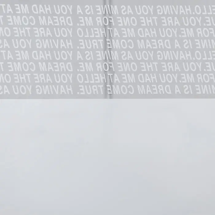 Пленка для цветов матовая, «Письмо прозрачное», 58×58 см, белый Пленка для цветов матовая, «Письмо прозрачное», 58×58 см, белый