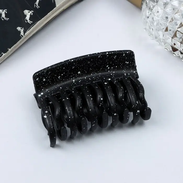 Крабик для волос «Флоранс», прямой классика, 6.5 см, МИКС