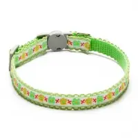 Набор ошейников для кошек &laquo;По-полюшку&raquo;, 30&times;1 см, розовый, зелёный