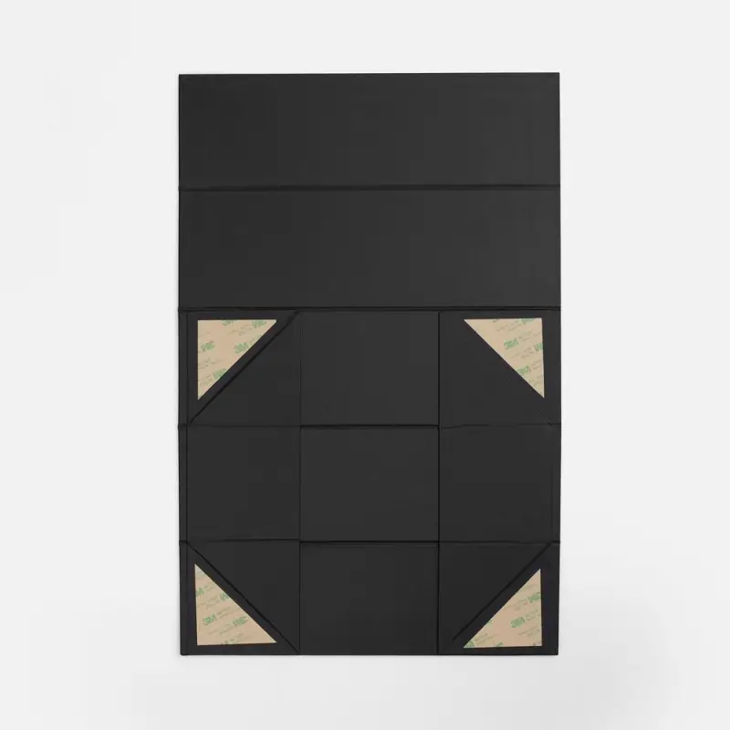 Коробка складная под бутылку Color Jacket Fold, черная