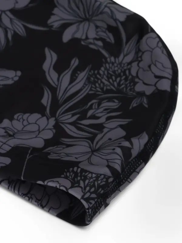 Шапочка для плавания взрослая ONLYTOP Flowers, тканевая, обхват 54-60 см