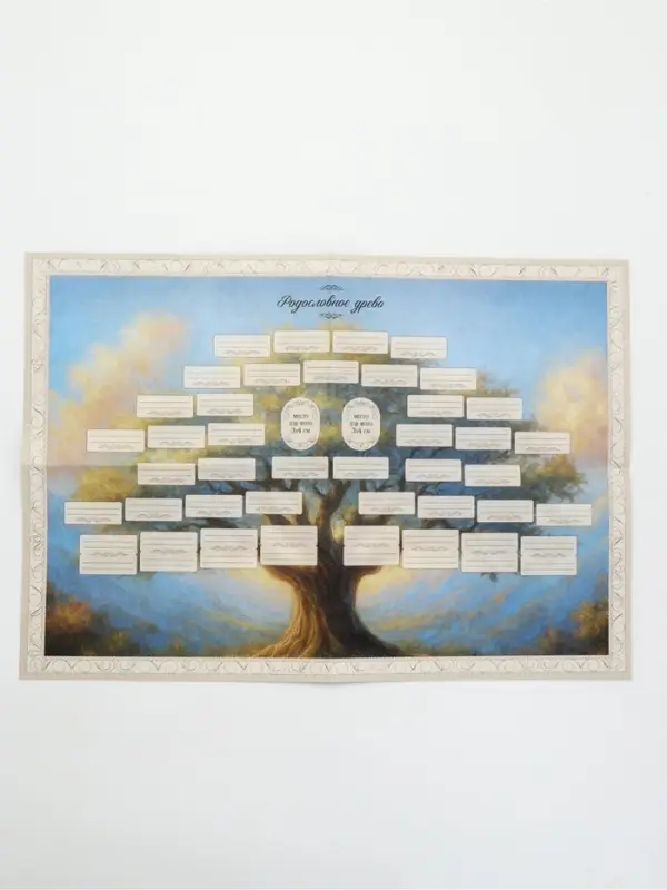 Родословная книга &laquo;Мама&raquo;, 56 листов, 112 страниц, 16.5&times;24 см