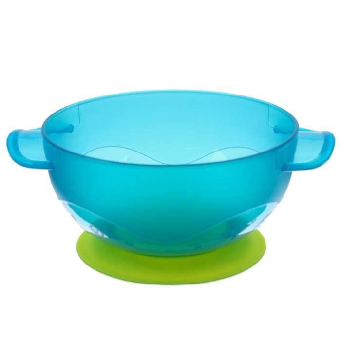 Набор для кормления: миска на присоске с крышкой, ложка, цвет бирюзовый Набор для кормления: миска на присоске с крышкой, ложка, цвет бирюзовый