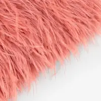 Перья страуса декоративные, на ленте, 8-10 см, 5&plusmn;0.5 м, тёмно-бежевые