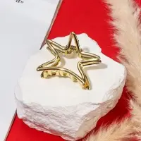 Крабик для волос &laquo;Валери&raquo;, звезда, 4.5 см, золото