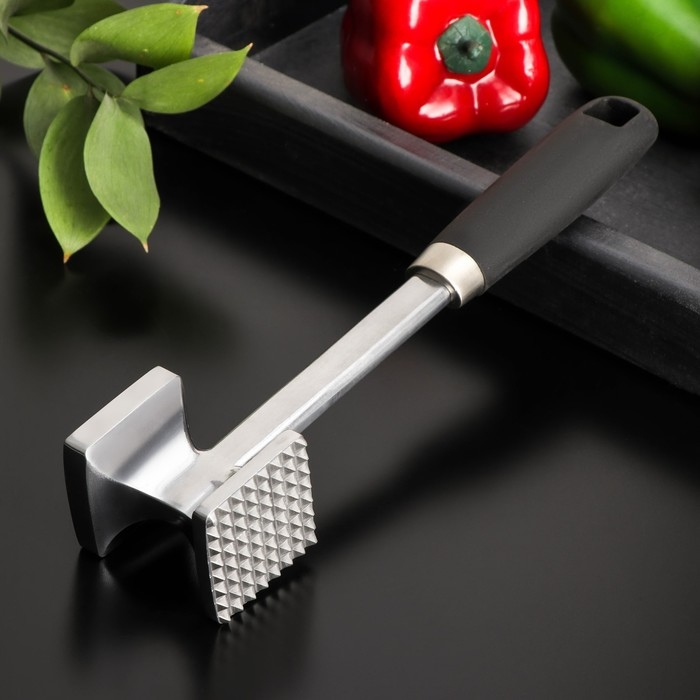 Молоток для мяса Доляна «Марейп», 26 см, нержавеющая сталь Молоток для мяса Доляна «Марейп», 26 см, нержавеющая сталь