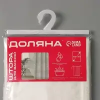 Штора для ванной Доляна &laquo;Ажур&raquo;, 180&times;180 см, PEVA, белая