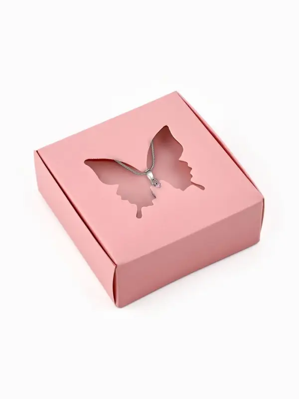 Коробка под бижутерию с окном «Бабочка», 7.5 х 7.5 х 3 см Коробка под бижутерию с окном «Бабочка», 7.5 х 7.5 х 3 см