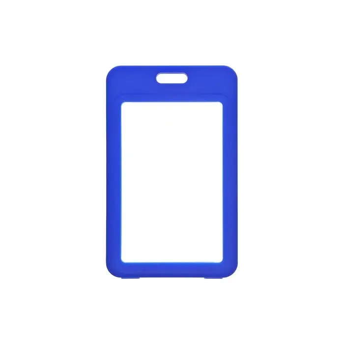 Бейдж вертикальный Calligrata, без держателя, внешний размер 110×70 мм, внутренний размер 85×54 мм, пластик, софтач, синий Бейдж вертикальный Calligrata, без держателя, внешний размер 110×70 мм, внутренний размер 85×54 мм, пластик, софтач, синий