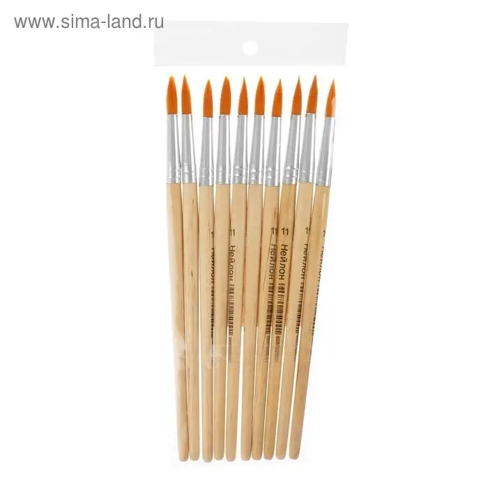 Кисть нейлон № 11, круглая Кисть нейлон № 11, круглая