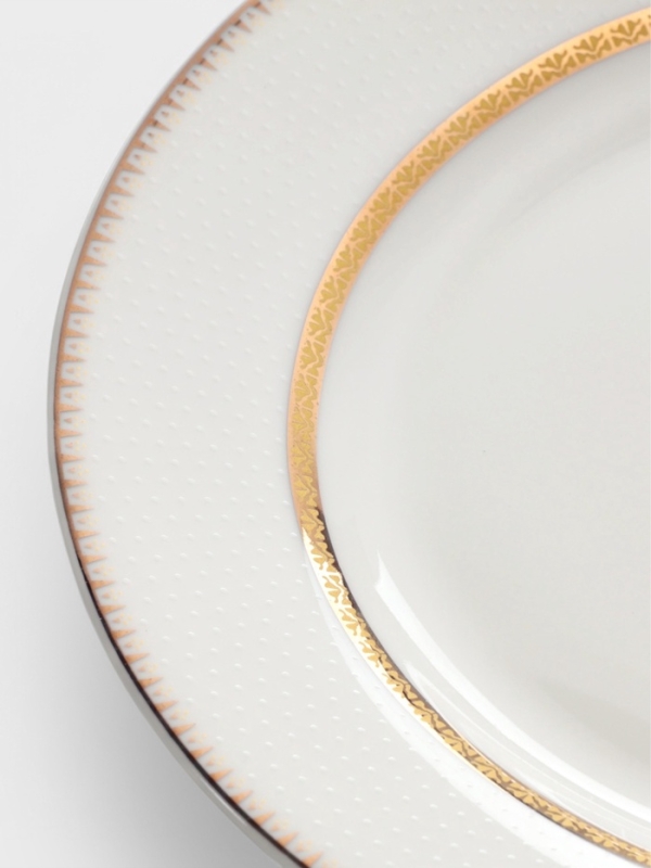 Тарелки WY Grace, d=20.5 см, набор 2 шт., фарфор, белые