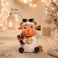Сувенир полистоун &laquo;Овечка - это мой 1-ый бокал&raquo; 5.5&times;5.5&times;8 см