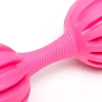 Жевательная игрушка для собак &laquo;Силач&raquo;, 15 см, TPR, розовая