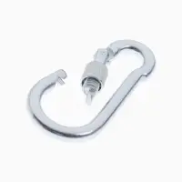 Карабин монтажный с фиксатором ТУНДРА, DIN5299D, 8&times;80 мм, 5 шт.