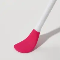 Кисть для масок, двусторонняя, силиконовая, 14.8 см, цвет розовый