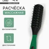 Расчёска массажная, двусторонняя, продуваемая, 5&times;22 (&plusmn;1) см, МИКС