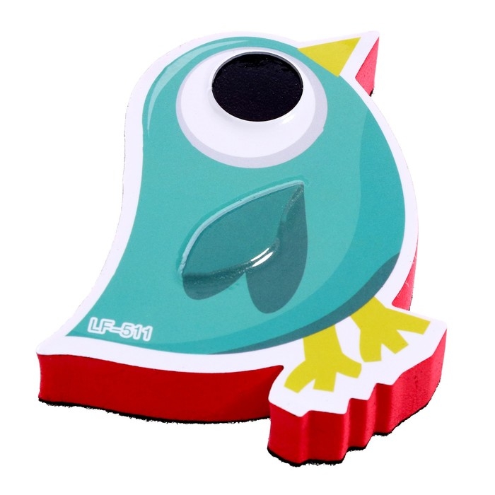 Губка магнитная для маркерной доски «Птичка», 2х10х9 см Губка магнитная для маркерной доски «Птичка», 2х10х9 см