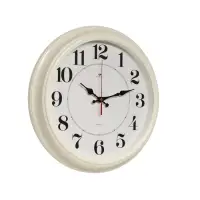 Часы настенные, интерьерные &laquo;Рубин&raquo;, бесшумные, d=35 см, корпус белый