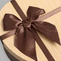 Набор подарочных коробок 3 в 1 Сердца, коричневый, 21&times;19&times;9 - 15.5&times;14&times;6 см