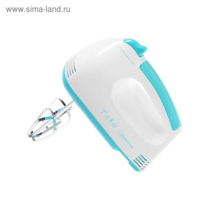 Миксер HOMESTAR HS-2006, стационарный, 150 Вт, 2 л, 7 скоростей, бело-бирюзовый Миксер HOMESTAR HS-2006, стационарный, 150 Вт, 2 л, 7 скоростей, бело-бирюзовый