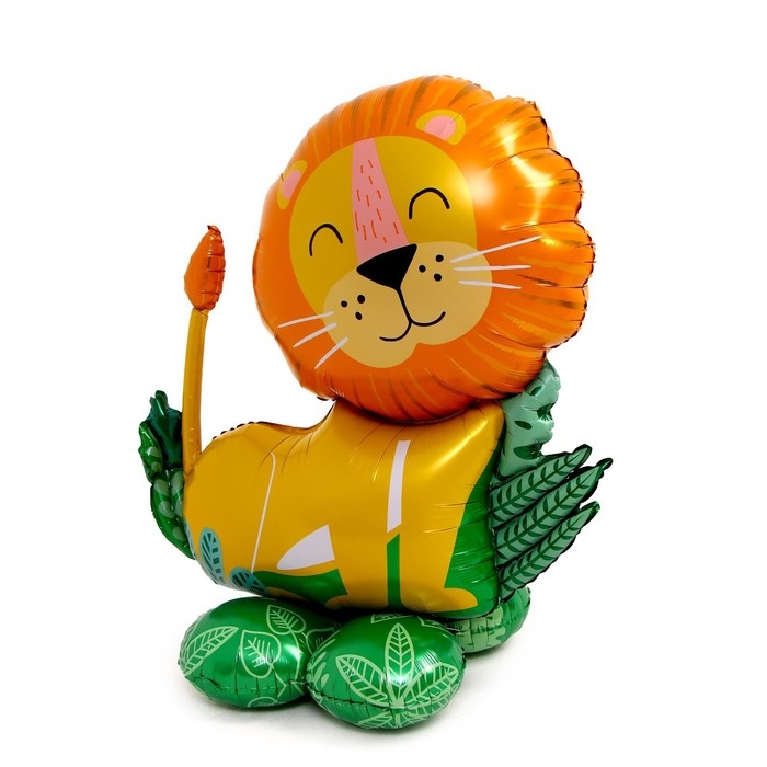 Шар фольгированный 30 Шар фольгированный 30" «Лев на подставке», под воздух