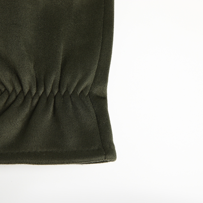 Перчатки женские, безразмерные, без утеплителя, цвет хаки