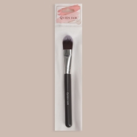 Кисть для макияжа «Brush GRAPHITE», 17 (± 1) см, цвет тёмно-серый/серебристый