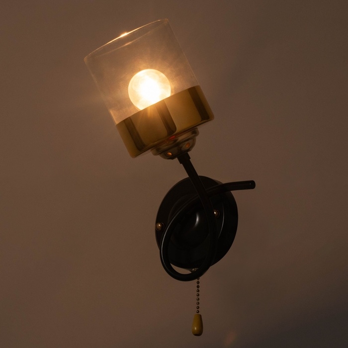 Бра Бра "Гардера"1х60Вт Е27 Коричневый, золото 17х15,5х29,5см