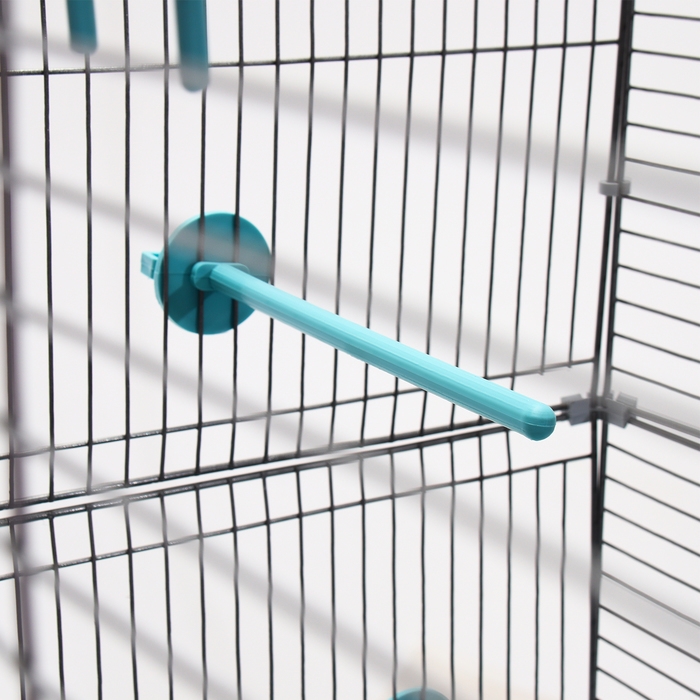 Клетка для птиц Клетка для птиц "Пижон" №104-Б, разборная, 2 секции, 58 х 40 х 88см, бирюзовая