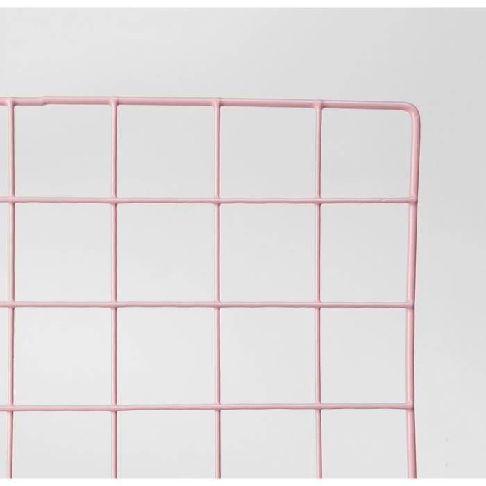 Сетка торговая 45×65 см, окантовка 5 мм, пруток 3 мм цвет розовый Сетка торговая 45×65 см, окантовка 5 мм, пруток 3 мм цвет розовый
