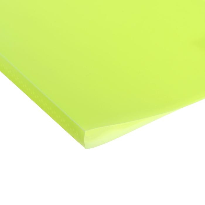 Папка с 10 вкладышами А4, 500 мкм, Calligrata, неон, жёлтая Папка с 10 вкладышами А4, 500 мкм, Calligrata, неон, жёлтая