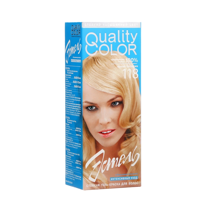 Гель-краска для волос Estel, тон № 118, яркий блондин, 170 г Гель-краска для волос Estel, тон № 118, яркий блондин, 170 г