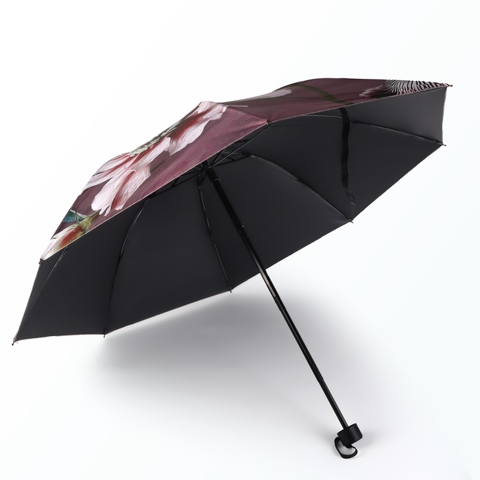 Зонт механический «Флора», эпонж, 4 сложения, 8 спиц, R = 48/55 см, D = 110 см, цвет МИКС Зонт механический «Флора», эпонж, 4 сложения, 8 спиц, R = 48/55 см, D = 110 см, цвет МИКС