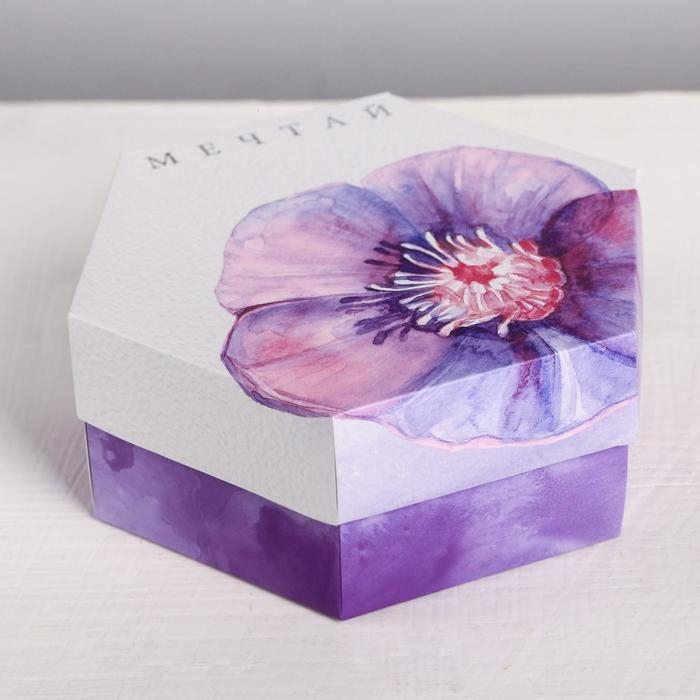 Коробка подарочная складная, упаковка, «Мечтай», 15 х 13 х 6 см Коробка подарочная складная, упаковка, «Мечтай», 15 х 13 х 6 см