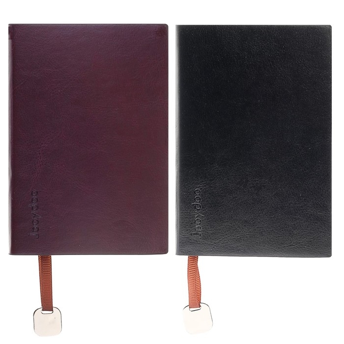 Ежедневник недатированный А6, 116 листов в клетку, обложка ПВХ, тонированный срез, обложка ЛАЙТ, МИКС Ежедневник недатированный А6, 116 листов в клетку, обложка ПВХ, тонированный срез, обложка ЛАЙТ, МИКС