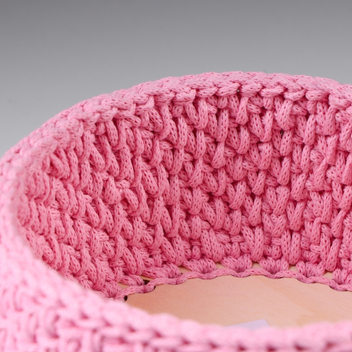 Корзинка  Корзинка "Малышка", 16 х 7,5 см, розовый, хлопок