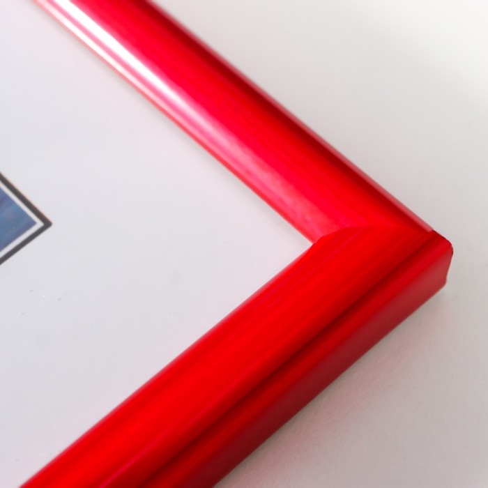 Фоторамка пластик Фоторамка пластик "Радуга" 15х21 см, красный