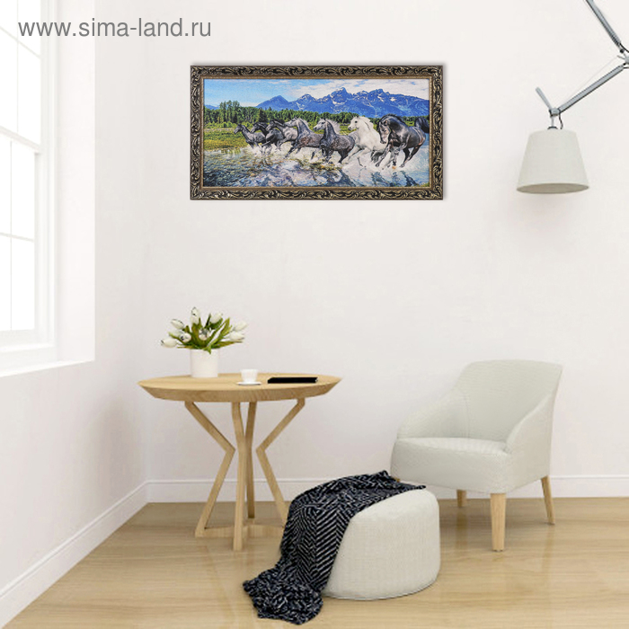 Гобеленовая картина Гобеленовая картина "Дух свободы" 45*83 см рамка микс