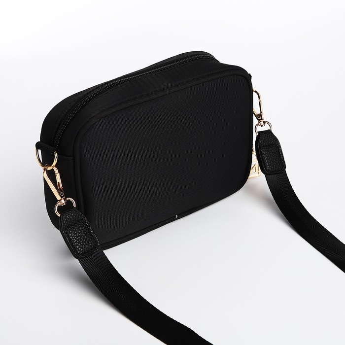 Сумка женская текстильная NK классика, 19х14х6 см, чёрный цвет