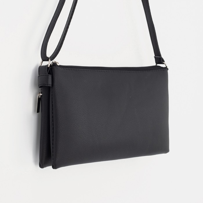Сумка кросс-боди на молнии, цвет чёрный Сумка кросс-боди на молнии, цвет чёрный