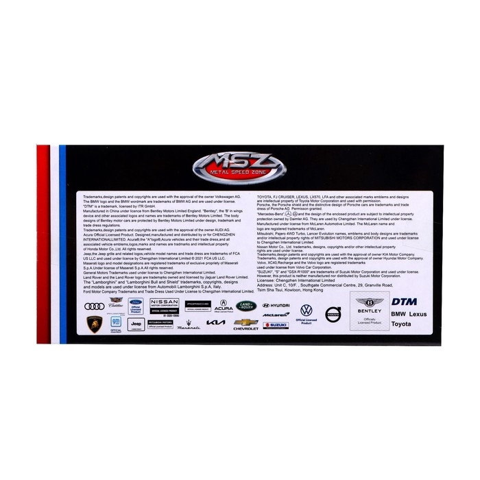 Машина металлическая BMW M6 GT3, 1:44, инерция, открываются двери, цвет синий Машина металлическая BMW M6 GT3, 1:44, инерция, открываются двери, цвет синий