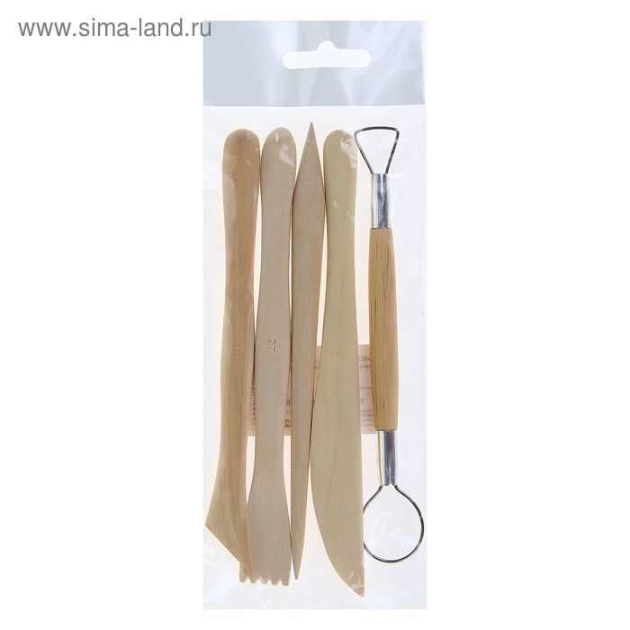 Набор инструментов для лепки, 5 предметов Набор инструментов для лепки, 5 предметов