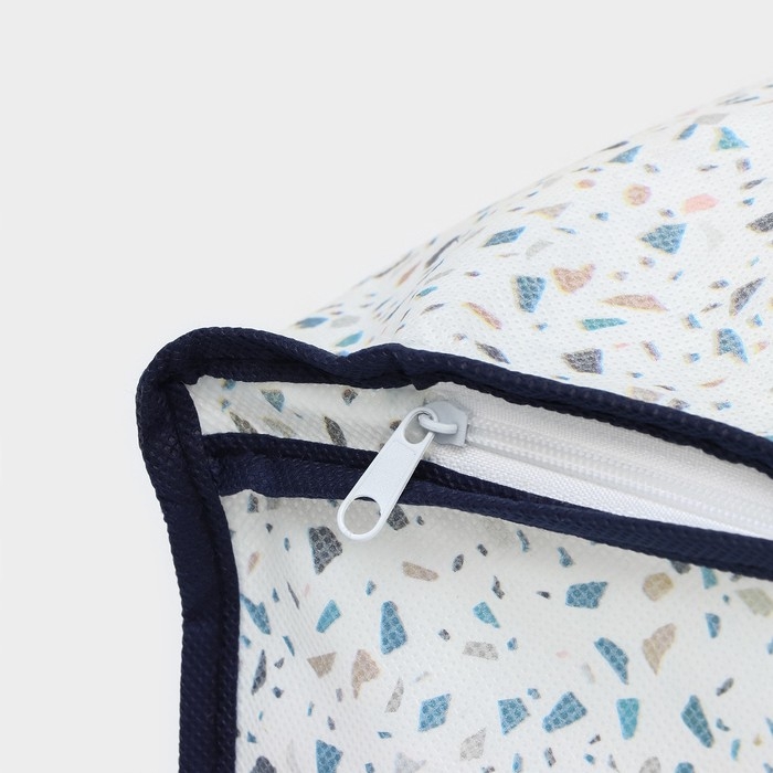 Кофр для хранения вещей Доляна «Мармелад» с ПВХ-окном, 80×45×15 см, цвет белый Кофр для хранения вещей Доляна «Мармелад» с ПВХ-окном, 80×45×15 см, цвет белый