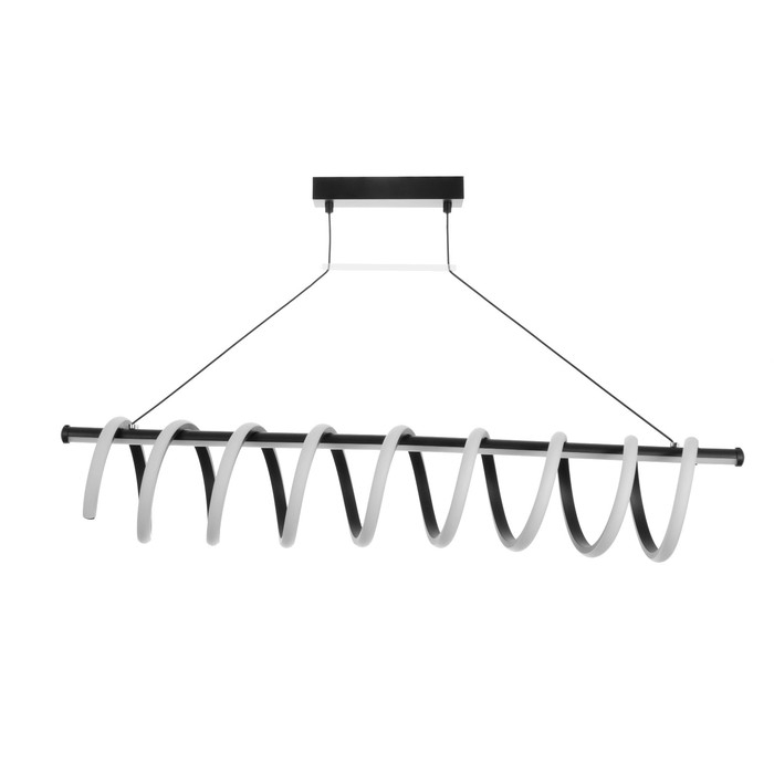 Светильник с ПДУ Светильник с ПДУ "Спираль" LED 130Вт 3000-6000К черный 100х19х21 см