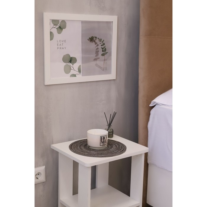 Салфетка сервировочная на стол Доляна «Дуо», d=30 см, цвет коричневый