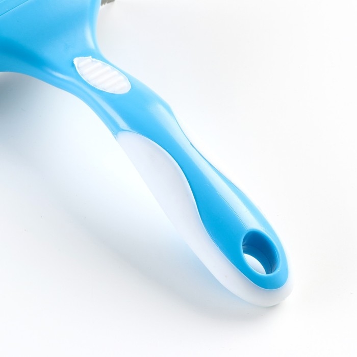 Дешеддер большой, лезвие шириной 10 см, голубой Дешеддер большой, лезвие шириной 10 см, голубой